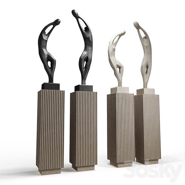 Playing figure sculpture