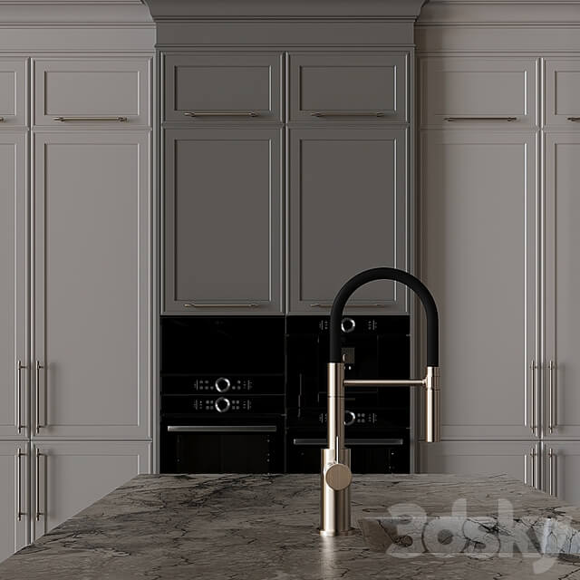 Kitchen in neoclassical style 57