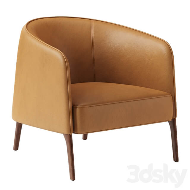 JACKIE Leather armchair