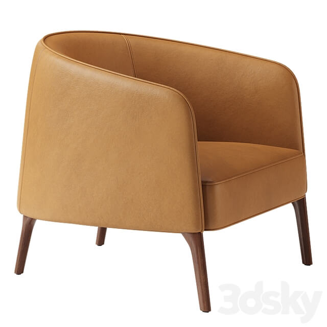 JACKIE Leather armchair