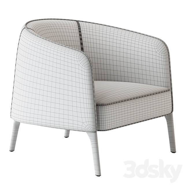 JACKIE Leather armchair