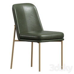 Jack Metal Frame Leather Dining Chair WestElm 