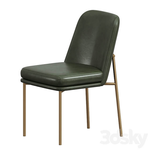 Jack Metal Frame Leather Dining Chair WestElm