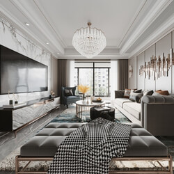 3D Interior Scene File 3dsmax Model Livingroom 537 By Huy Hieu Lee 