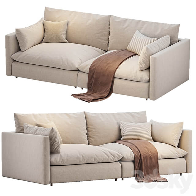Unwind 2 Piece Slipcovered Sofa
