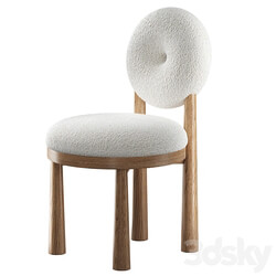 Chair with bouclé fabric Grand Cairo 