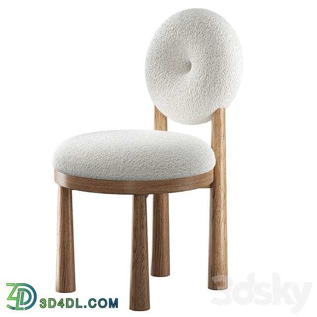 Chair with bouclé fabric Grand Cairo
