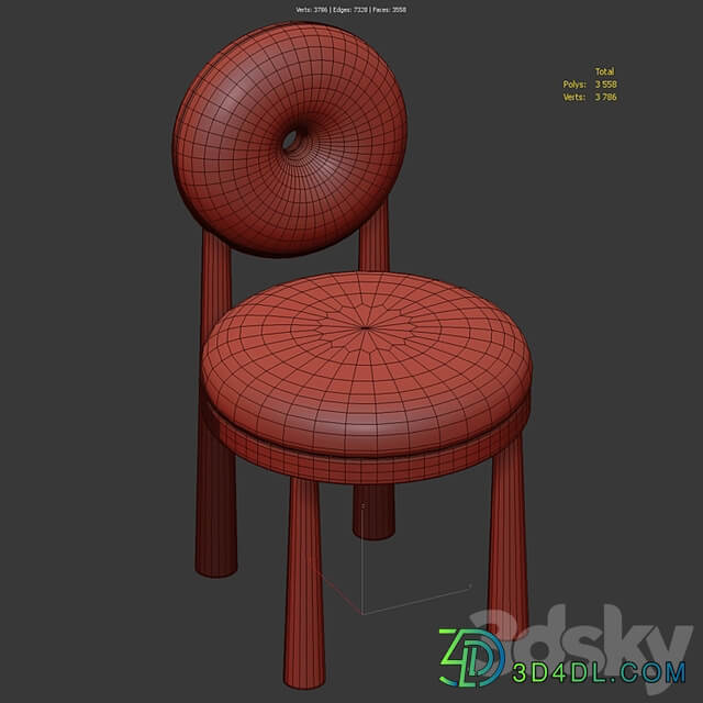 Chair with bouclé fabric Grand Cairo