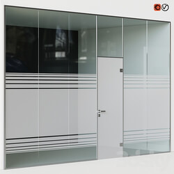 Glass office partitions Doors 