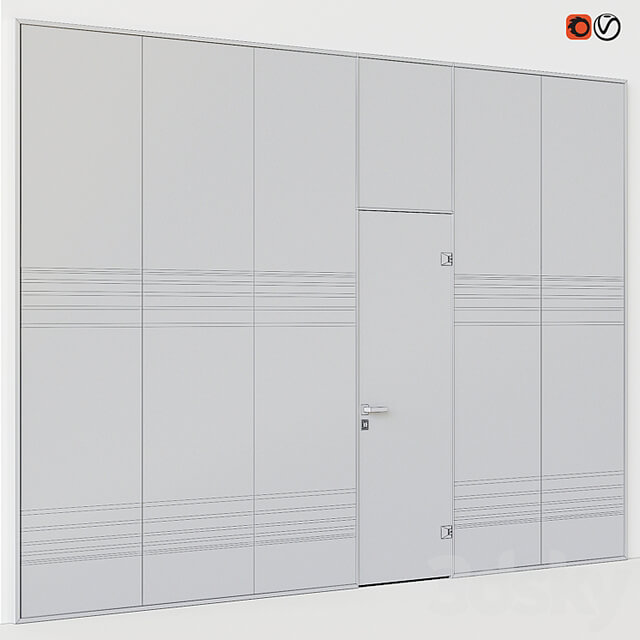 Glass office partitions Doors