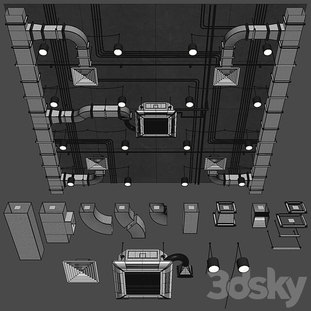 Ventilation system set 01