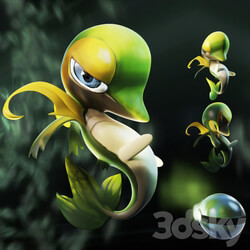 Pokemon Snivy 3D Models 