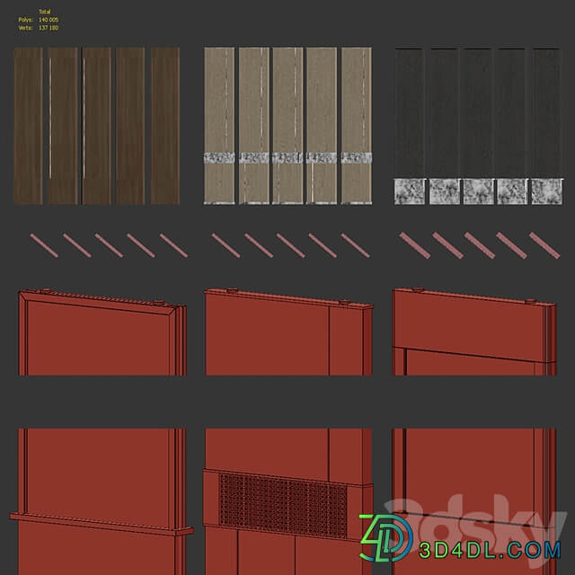 A set of rotating partitions for zoning space
