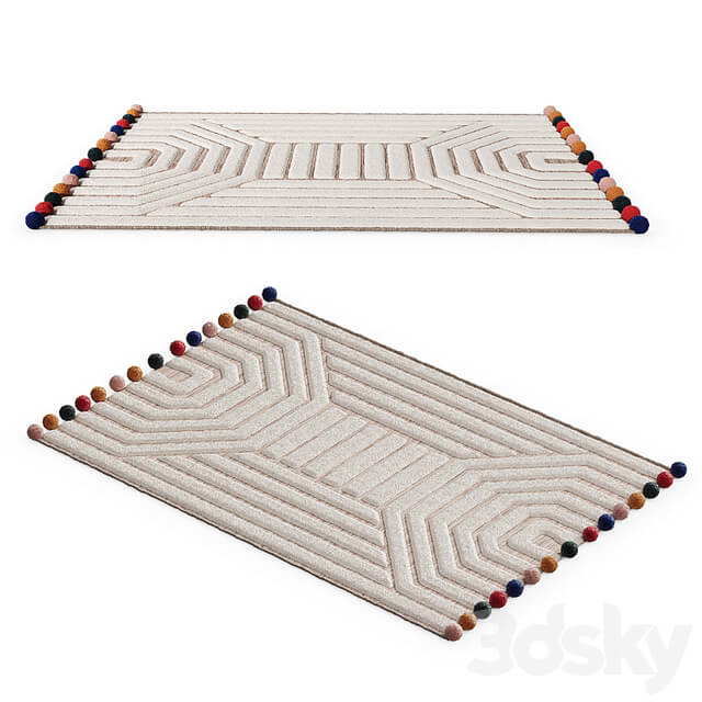 Children's mat with Ponponi pile