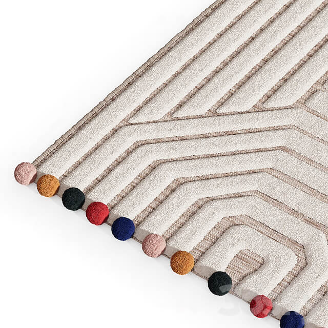 Children's mat with Ponponi pile
