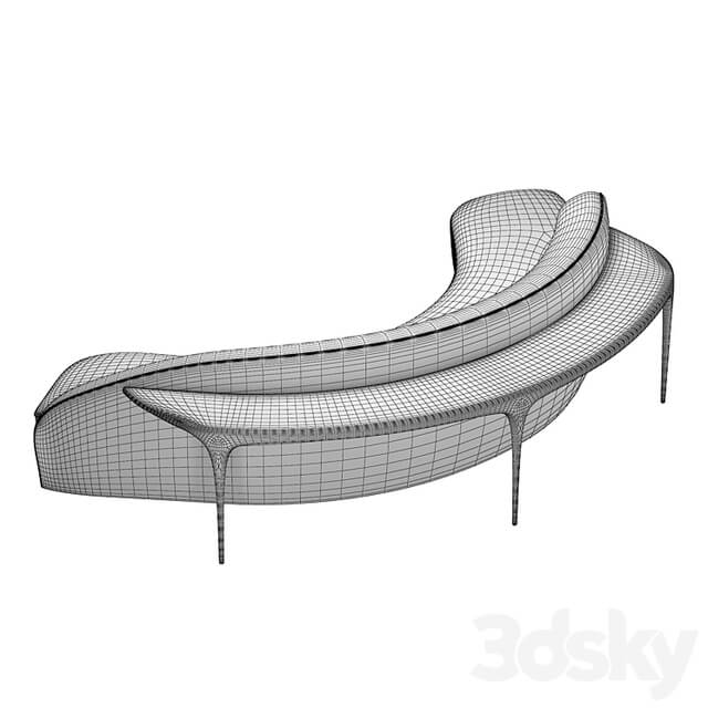 Sculpted Sofa Table 9011