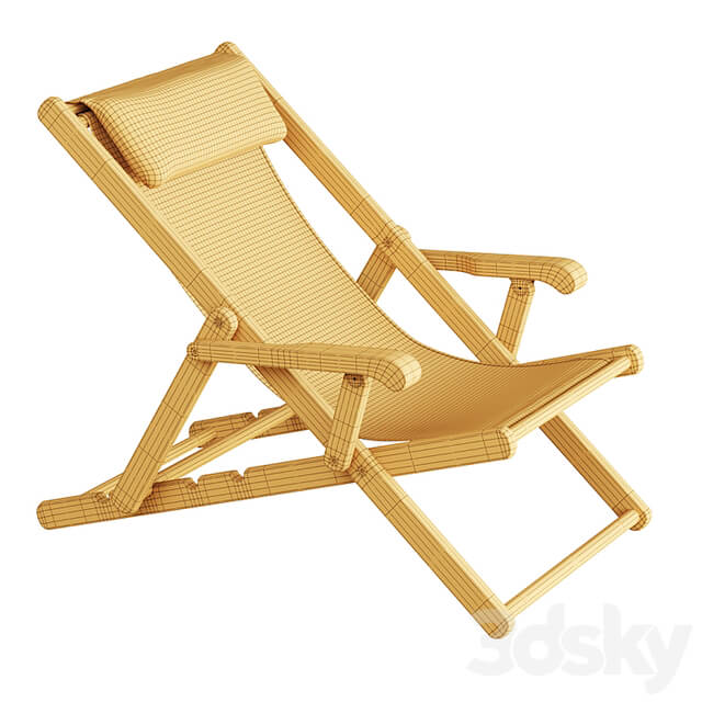 Folding deck chair CHELSEA by Unopiù