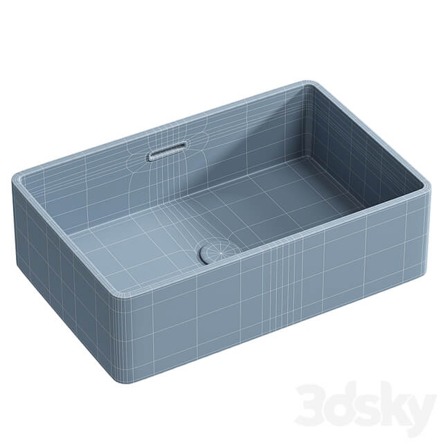 Bowl sink Aquanet Perfect 2 48 273674 White