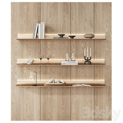 Shelves/rack with Element decor 