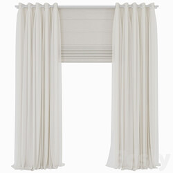 double curtains with tulle 