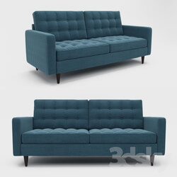 Empress Upholstered Sofa in Azure 