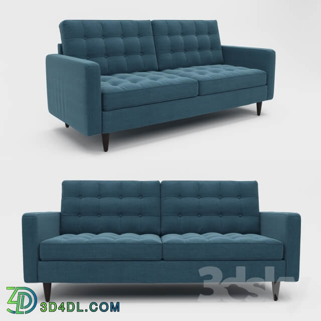Empress Upholstered Sofa in Azure