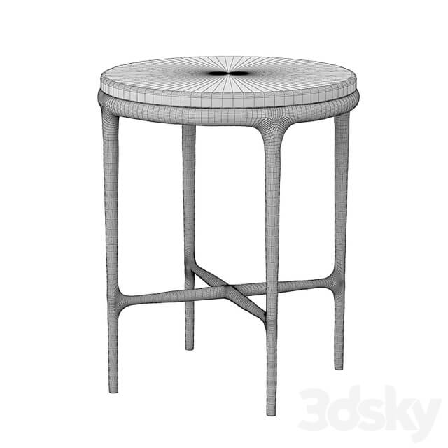 HADDEUS MARBLE ROUND SIDE TABLE