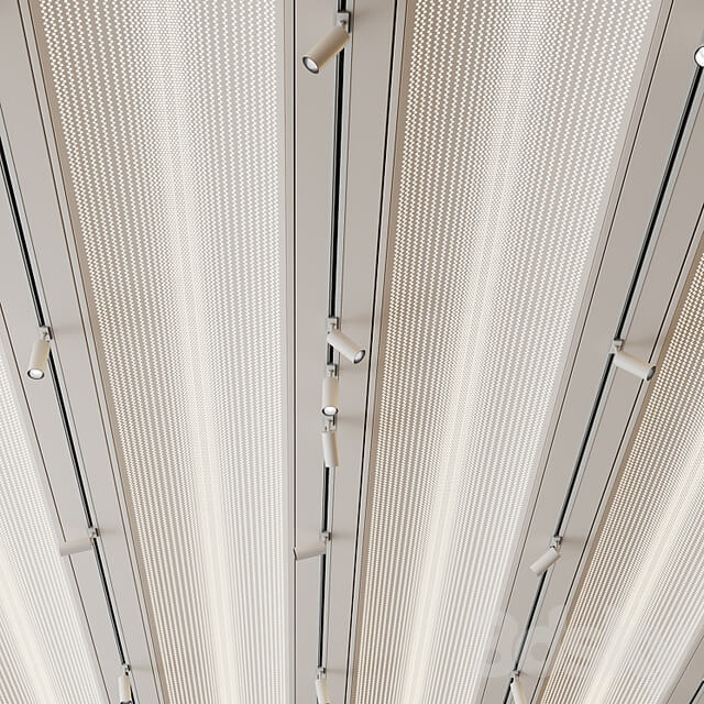 Metal Ceiling Design with lighting