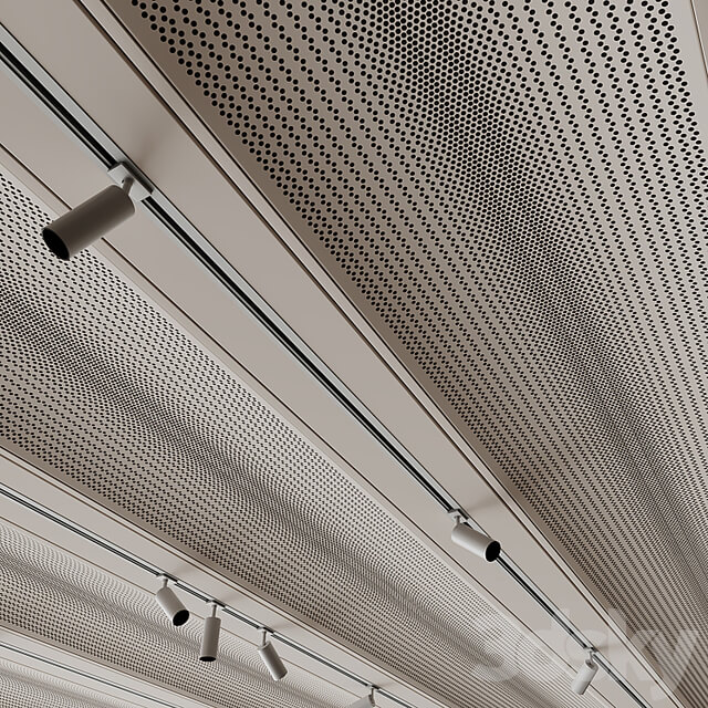 Metal Ceiling Design with lighting