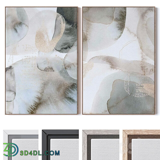 Set of large wall paintings 2996