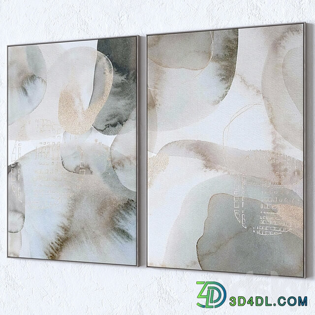 Set of large wall paintings 2996
