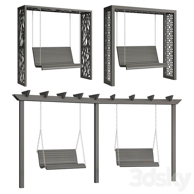 Swing set with canopy