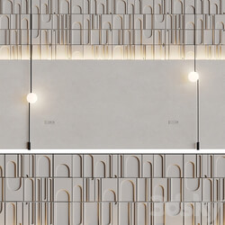 Decorative wall 3D panel 014 