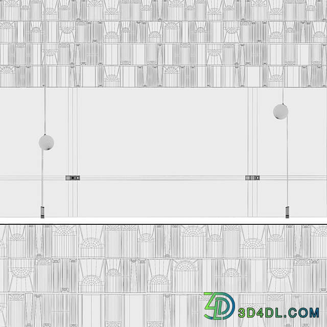 Decorative wall 3D panel 014