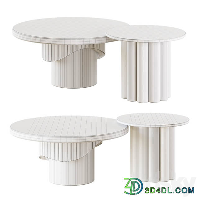 Japandi Coffee Table Set