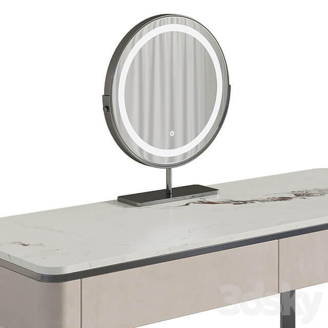 Lalume dressing table with makeup mirror