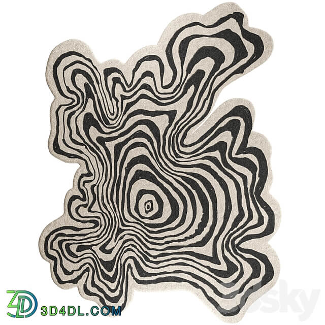 Naz Carpet Irregular Shaped Throw Rug