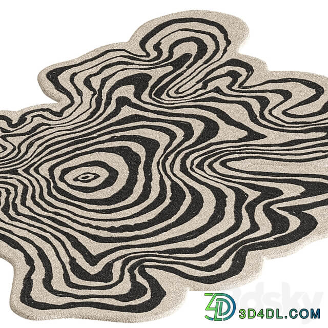 Naz Carpet Irregular Shaped Throw Rug