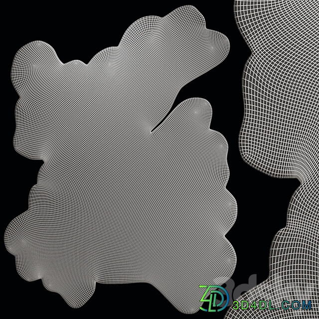 Naz Carpet Irregular Shaped Throw Rug