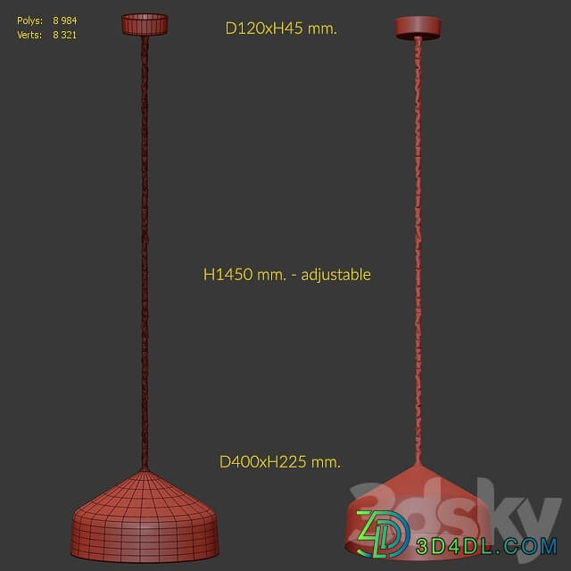 Ceiling Light In es.artdesign Matt Cyrcus Nebula Pendant light 3D Models