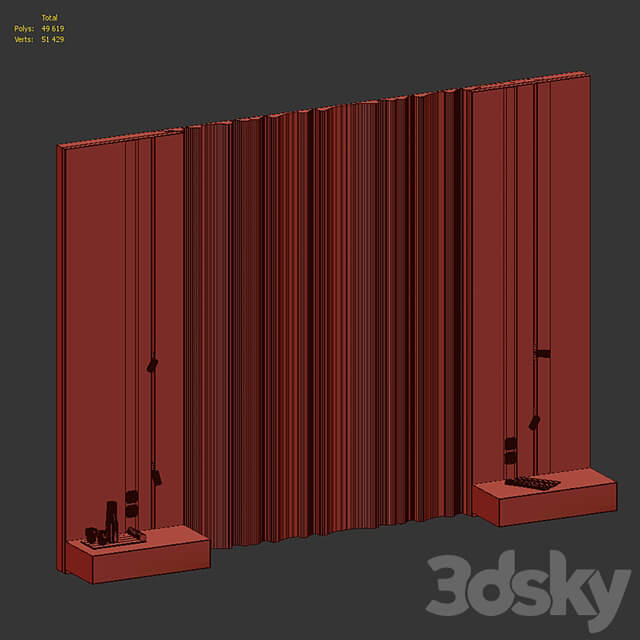 Headboard with wall moldings