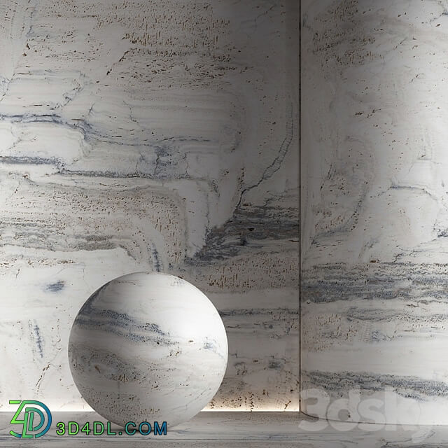 Stone material, travertine. 42, pbr, seamless