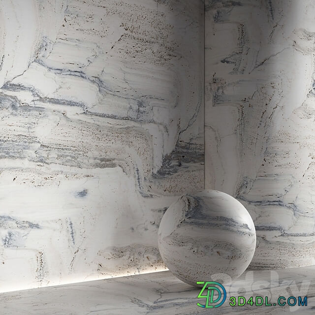 Stone material, travertine. 42, pbr, seamless