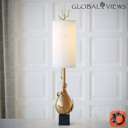 Twig Bulb Floor Lamp Brass 