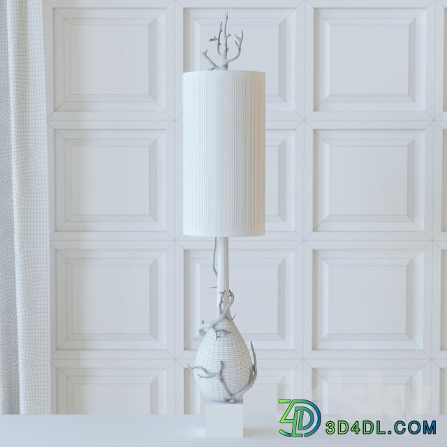 Twig Bulb Floor Lamp Brass