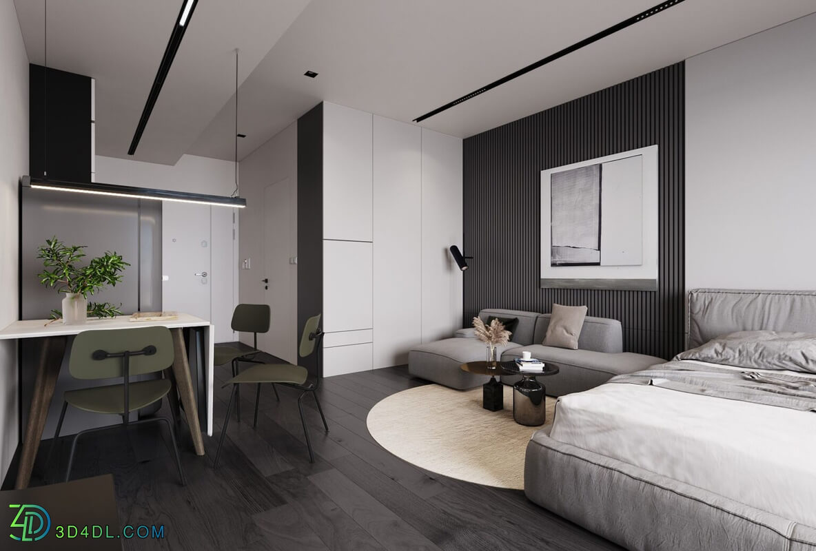 3D Interior Apartment 99 Scene File 3dsmax By NguyenHuuCong