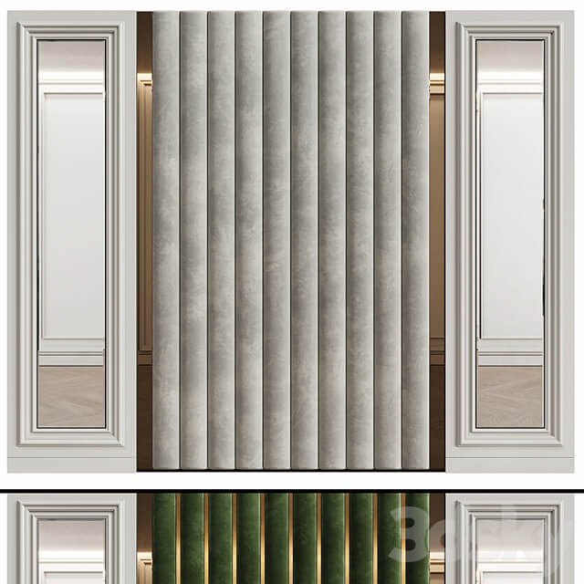 Wall panels in modern classic style 9