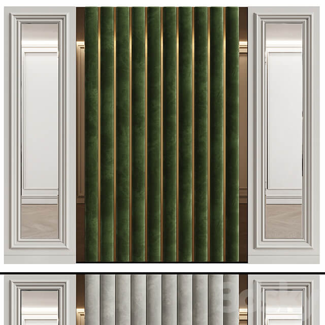 Wall panels in modern classic style 9