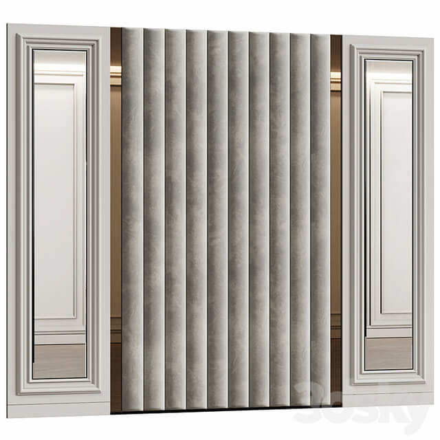 Wall panels in modern classic style 9