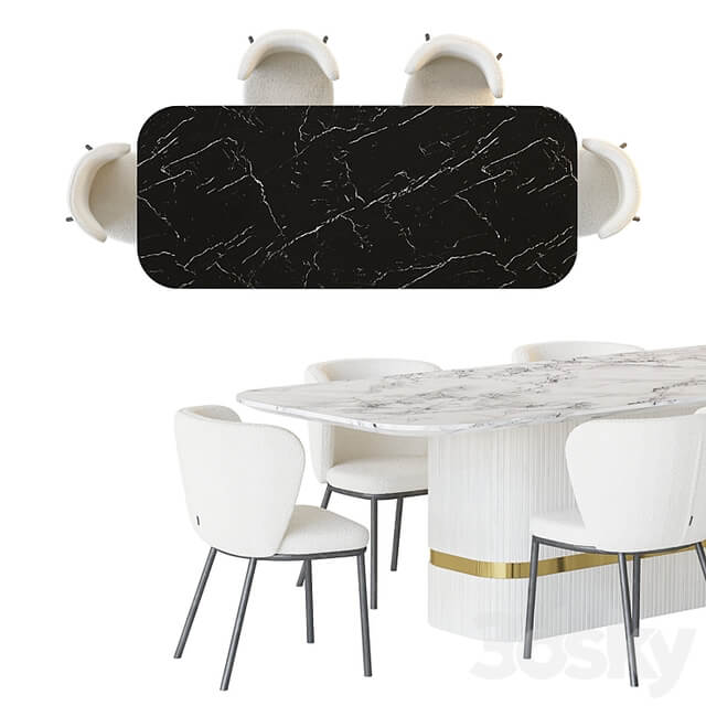 Dining table OSBORNE and chair Ciselia